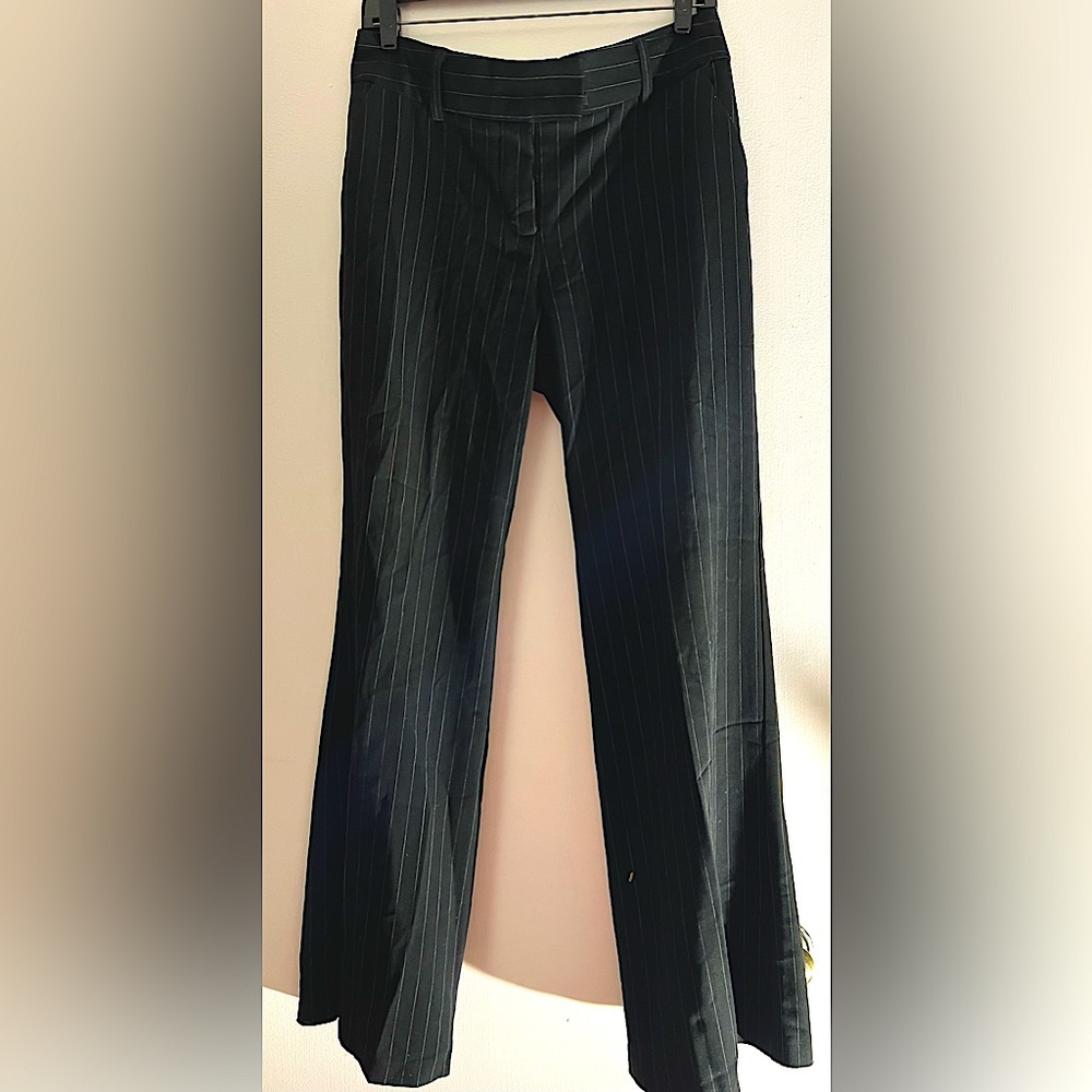 Periscope PS-3983 Black Pinstripe Pants. Size 8